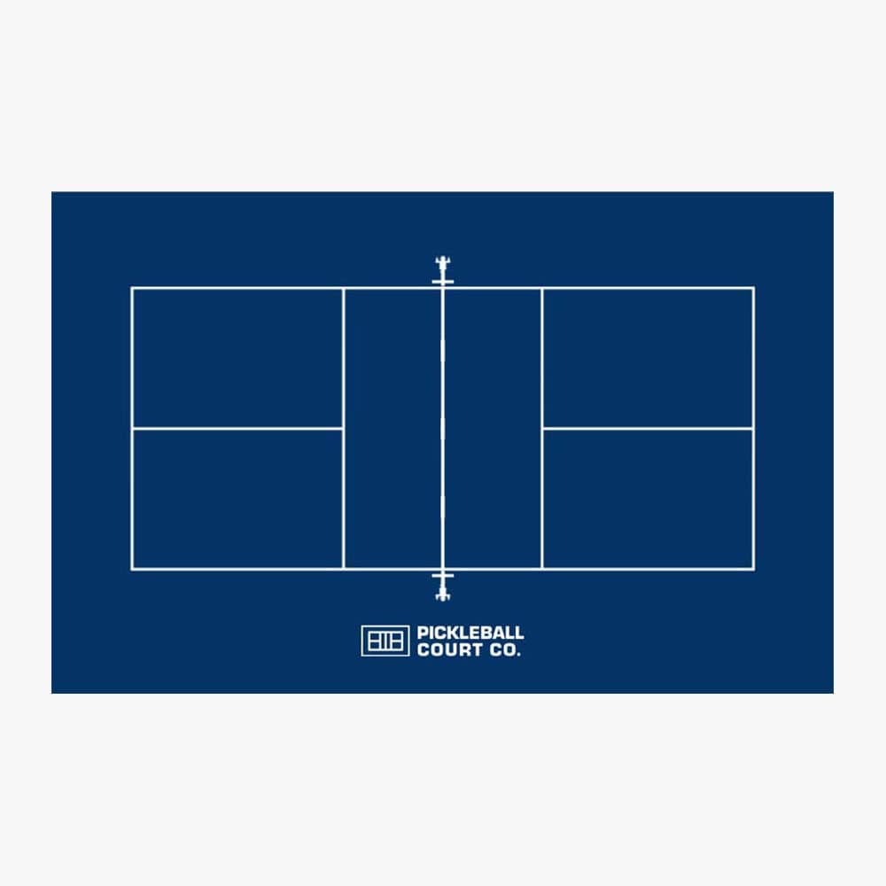Pickleball Court Co. Deep Blue Pickleball Court Flooring - Classic Series