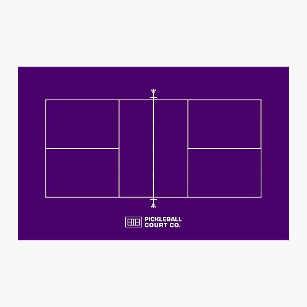 Pickleball Court Co. Deep Purple Pickleball Court Flooring - Classic Series