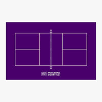 Pickleball Court Co. Deep Purple Pickleball Court Flooring - Classic Series